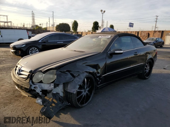 2004 Mercedes-Benz CLK 320 z VIN WDBTK65G64T017100, wystawiony jako Copart lot #78289534 z przebiegiem 152 914 mil mil oraz Szkoda całkowita • Salvage title. Historia ofert i sprzedaży dostępna na DreamBid. Obrazek 1.