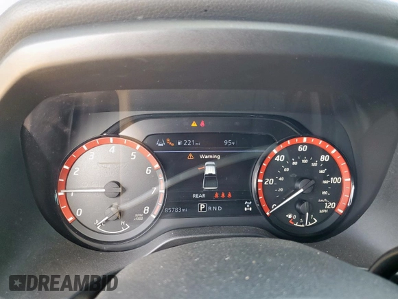 2021 Nissan Titan Pro-4X with VIN 1N6AA1EDXMN523826, listed as a Copart auction lot 61851765 with 85,783 mi miles and Salvage title. Bid and sale history available at DreamBid. Image 9.