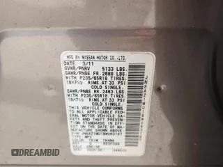 2011 Nissan Murano SL с VIN JN8AZ1MU1BW063187, выставлен на аукционе Copart как лот 61616755 с пробегом 150 626 миль миль и Чистый • Clean title. История ставок и продаж доступна на DreamBid. Изображение 13.