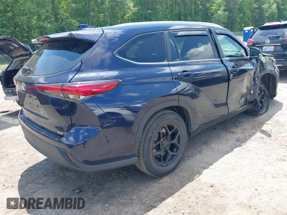 2023 Toyota Highlander L with VIN 5TDKDRAH3PS044250, listed as a IAAI auction lot 42322881 with 50,454 mi miles and . Bid and sale history available at DreamBid. Image 4.