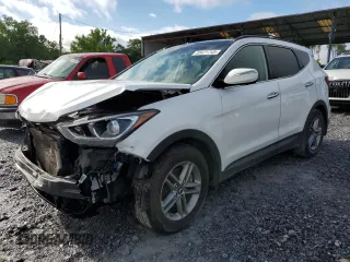 2017 Hyundai Santa Fe 2.4L with VIN 5XYZUDLB0HG471541, listed as a Copart auction lot 55471745 with 112,002 mi miles and Salvage title. Bid and sale history available at DreamBid. Image 1.