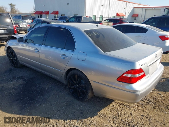 2005 Lexus LS 430 z VIN JTHBN36F850176453, wystawiony jako IAAI lot #41680395 z przebiegiem 136 288 mil mil oraz . Historia ofert i sprzedaży dostępna na DreamBid. Obrazek 3.