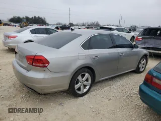 2013 Volkswagen Passat SE with VIN 1VWBH7A37DC001182, listed as a Copart auction lot 45026685 with 116,967 mi miles and Salvage Title. Bid and sale history available at carsss.com. Image 3.