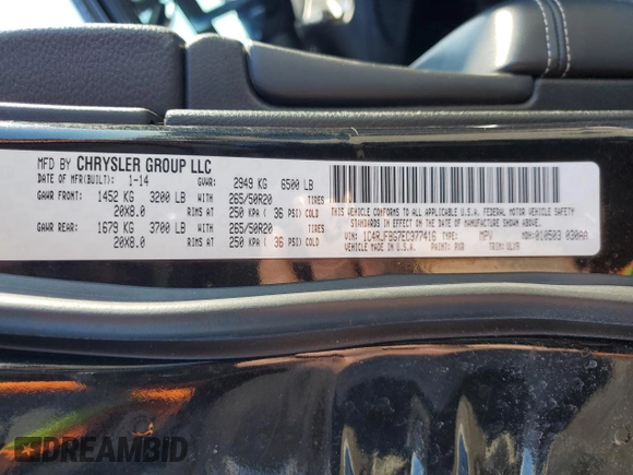 2014 Jeep Grand Cherokee Limited with VIN 1C4RJFBG7EC377416, listed as a Copart auction lot 42055515 with 99,776 mi miles and Salvage Title. Bid and sale history available at carsss.com. Image 15.