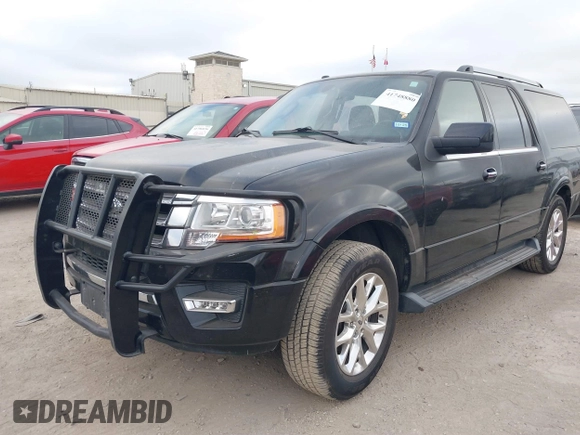 2017 Ford Expedition Max Limited with VIN 1FMJK1KT9HEA06255, listed as a IAAI auction lot 41748880 with 208,256 mi miles and . Bid and sale history available at DreamBid. Image 2.