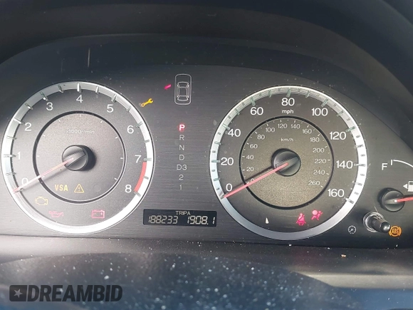 2008 Honda Accord EX with VIN JHMCP26718C045062, listed as a IAAI auction lot 42130808 with 188,233 mi miles and . Bid and sale history available at DreamBid. Image 7.