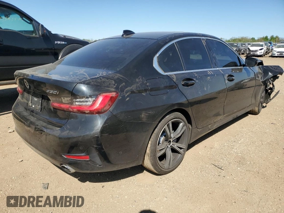 2019 BMW 3 Series 330i xDrive with VIN WBA5R7C56KAJ79537, listed as a Copart auction lot 56411495 with 72,243 mi miles and Salvage title. Bid and sale history available at DreamBid. Image 3.