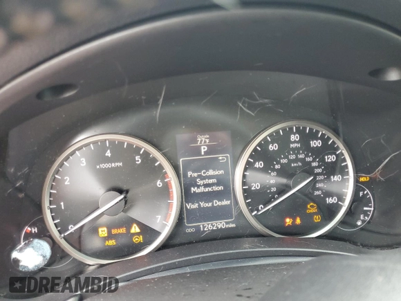 2017 Lexus NX 200t with VIN JTJYARBZ5H2083356, listed as a Copart auction lot 58215245 with 126,290 mi miles and Salvage title. Bid and sale history available at DreamBid. Image 9.