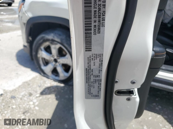 2021 Jeep Compass Latitude с VIN 3C4NJCBB1MT559620, выставлен на аукционе Copart как лот 62964705 с пробегом Не указан миль и На запчасти • Non repairable. История ставок и продаж доступна на DreamBid. Изображение 13.