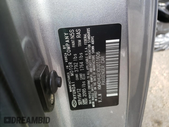 2013 Hyundai Elantra Coupe GS PZEV with VIN KMHDH6AEXDU011606, listed as a Copart auction lot 83017594 with 208,630 mi miles and Salvage Title. Bid and sale history available at carsss.com. Image 15.