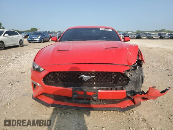 2018 Ford Mustang GT with VIN 1FA6P8CF3J5184669, listed as a Copart auction lot 58906205 with 37,343 mi miles and Salvage title. Bid and sale history available at DreamBid. Image 5.