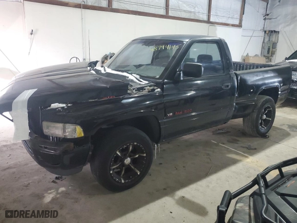 1995 Dodge Ram 1500 with VIN 1B7HC16Y3SS346595, listed as a Copart auction lot 88794145 with 195,900 mi miles and Salvage Title. Bid and sale history available at carsss.com. Image 1.