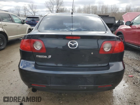 2005 Mazda 3 i with VIN JM1BK12F851282576, listed as a Copart auction lot 47642735 with 189,660 mi miles and Non Repairable. Bid and sale history available at DreamBid. Image 6.