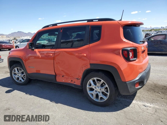 2018 Jeep Renegade Latitude with VIN ZACCJABB6JPJ26712, listed as a Copart auction lot 52112045 with 135,684 mi miles and Salvage Title. Bid and sale history available at carsss.com. Image 2.