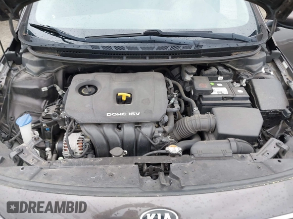 2017 Kia Forte LX with VIN 3KPFK4A74HE018334, listed as a IAAI auction lot 41867916 with 91,671 mi miles. Bid and sale history available at carsss.com. Image 10.