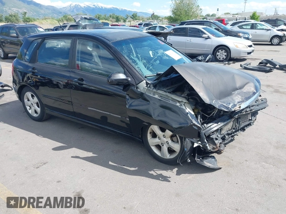 2008 Kia Spectra with VIN KNAFE161285011272, listed as a IAAI auction lot 42303490 with 177,800 mi miles and . Bid and sale history available at DreamBid. Image 1.