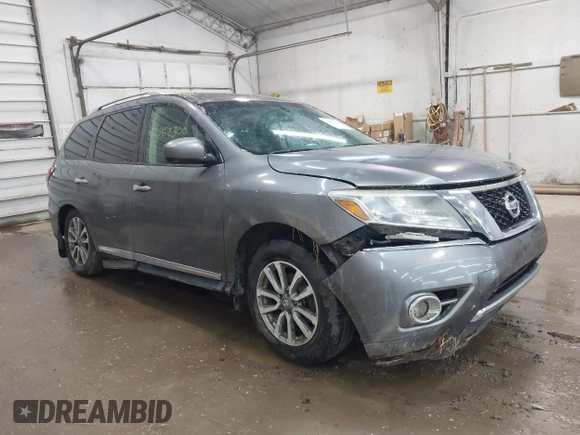 2015 Nissan Pathfinder SL with VIN 5N1AR2MM3FC642198, listed as a IAAI auction lot 42462300 with 191,328 mi miles and . Bid and sale history available at DreamBid. Image 1.