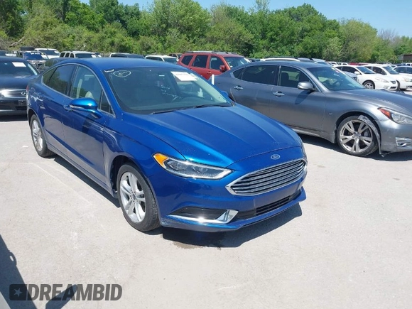 2018 Ford Fusion SE with VIN 3FA6P0HD4JR104172, listed as a IAAI auction lot 41997155 with 154,557 mi miles. Bid and sale history available at carsss.com. Image 1.