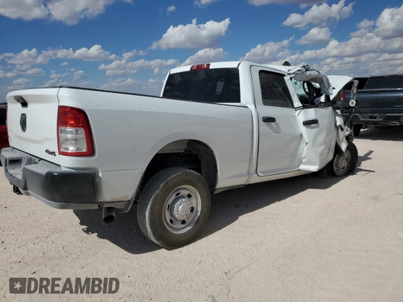 2024 Ram 2500 Tradesman with VIN 3C6UR5CL2RG277842, listed as a Copart auction lot 69220124 with 0 mi miles and Salvage Title. Bid and sale history available at carsss.com. Image 3.