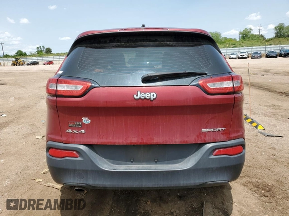 2017 Jeep Cherokee Sport with VIN 1C4PJMAB3HW621289, listed as a Copart auction lot 59317145 with 89,428 mi miles and Salvage title. Bid and sale history available at DreamBid. Image 6.