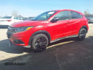 2022 Honda HR-V Sport with VIN 3CZRU6H12NM773532, listed as a IAAI auction lot 38747913 with 26,109 mi miles. Bid and sale history available at carsss.com. Image 2.