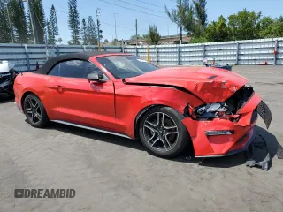 2018 Ford Mustang EcoBoost Premium with VIN 1FATP8UH4J5138707, listed as a Copart auction lot 52499475 with 92,254 mi miles and Salvage title. Bid and sale history available at DreamBid. Image 4.