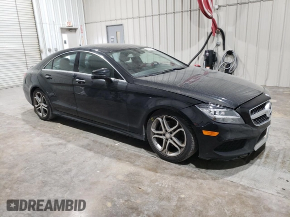 2015 Mercedes-Benz CLS-Class CLS 400 with VIN WDDLJ6FBXFA154780, listed as a Copart auction lot 44600724 with 52,190 mi miles. Bid and sale history available at carsss.com. Image 4.