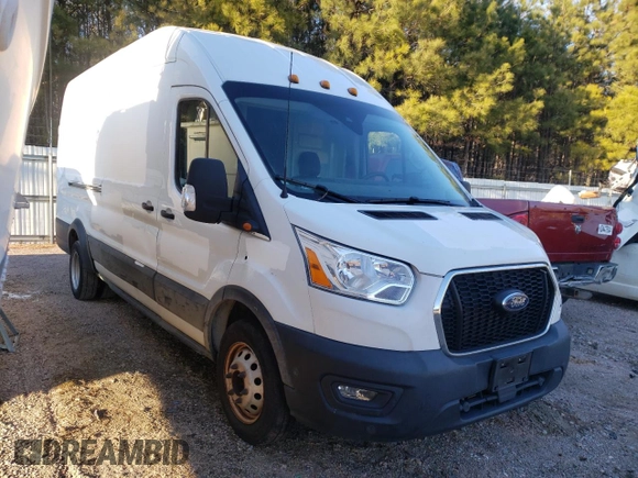 2021 Ford Transit with VIN 1FTRS4XG1MKA15984, listed as a Copart auction lot 41448555 with 59,264 mi miles and Salvage Title. Bid and sale history available at carsss.com. Image 4.