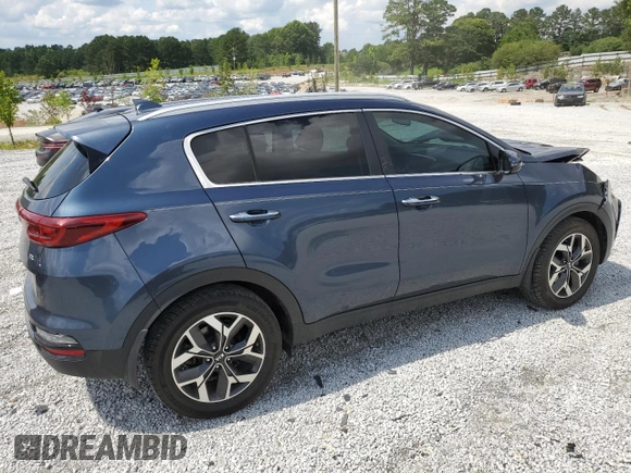 2021 Kia Sportage EX with VIN KNDPN3AC1M7891004, listed as a Copart auction lot 60195965 with 68,723 mi miles and Salvage title. Bid and sale history available at DreamBid. Image 3.