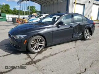 2017 BMW 3 Series 330i with VIN WBA8B9G37HNU53691, listed as a Copart auction lot 54612825 with 107,287 mi miles and Salvage Title. Bid and sale history available at carsss.com. Image 1.