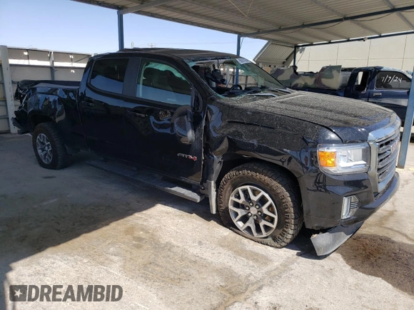 2021 GMC Canyon 4WD AT4 w/Cloth with VIN 1GTG6FEN0M1273816, listed as a Copart auction lot 65976804 with 28,082 mi miles and Salvage Title. Bid and sale history available at carsss.com. Image 4.