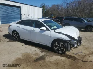 2023 Hyundai Elantra Limited with VIN 5NPLP4AG1PH097203, listed as a Copart auction lot 47315755 with 14,010 mi miles and Salvage Title. Bid and sale history available at carsss.com. Image 4.