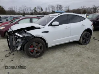 2020 Jaguar E-PACE Checkered Flag Edition with VIN SADF12FX6L1012843, listed as a Copart auction lot 43643075 with Not Provided miles and Clean Title. Bid and sale history available at carsss.com. Image 1.