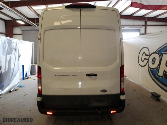 2023 Ford Transit Cargo Van with VIN 1FTBR1X88PKB17758, listed as a Copart auction lot 48182245 with 25,760 mi miles and Clean Title. Bid and sale history available at carsss.com. Image 6.