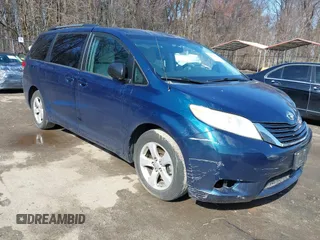 2011 Toyota Sienna LE AAS with VIN 5TDKK3DC4BS104838, listed as a IAAI auction lot 41811173 with 251,999 mi miles and . Bid and sale history available at carsss.com. Image 1.