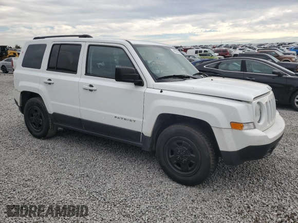 2017 Jeep Patriot Sport SE with VIN 1C4NJPBAXHD140479, listed as a Copart auction lot 80624914 with 127,860 mi miles and Clean title. Bid and sale history available at DreamBid. Image 4.