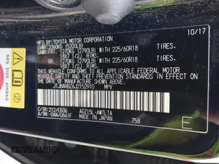 2018 Lexus NX 300 with VIN JTJBARBZ6J2152910, listed as a IAAI auction lot 42497169 with 153,879 mi miles and . Bid and sale history available at DreamBid. Image 9.