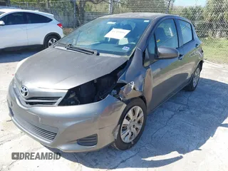 2014 Toyota Yaris L with VIN JTDKTUD35ED596329, listed as a IAAI auction lot 41705004 with 191,557 mi miles. Bid and sale history available at carsss.com. Image 2.