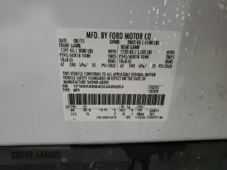 2016 Ford Explorer z VIN 1FM5K8B84GGA89263, wystawiony jako Copart lot #51435785 z przebiegiem 165 434 mil mil oraz Szkoda całkowita • Salvage title. Historia ofert i sprzedaży dostępna na DreamBid. Obrazek 13.