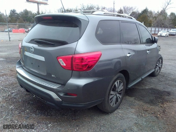 2017 Nissan Pathfinder SV with VIN 5N1DR2MN9HC650637, listed as a IAAI auction lot 36067078 with 66,584 mi miles. Bid and sale history available at carsss.com. Image 4.