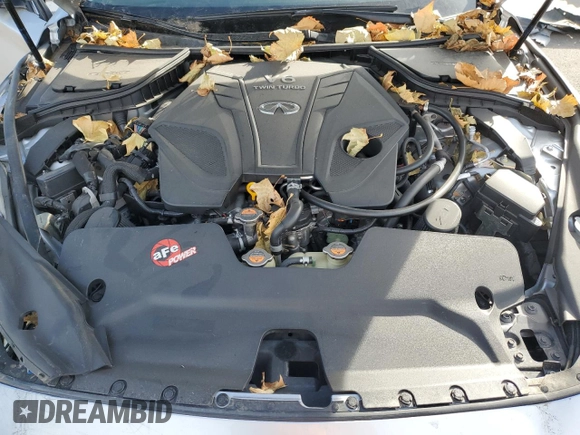 2019 Infiniti Q50 3.0t Signature Edition with VIN JN1EV7AP8KM541632, listed as a Copart auction lot 84759594 with 46,303 mi miles and Salvage Title. Bid and sale history available at carsss.com. Image 12.