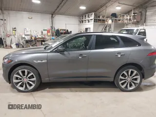 2017 Jaguar F-Pace 35t R-Sport with VIN SADCL2BVXHA093130, listed as a IAAI auction lot 41876512 with 75,074 mi miles and . Bid and sale history available at DreamBid. Image 14.