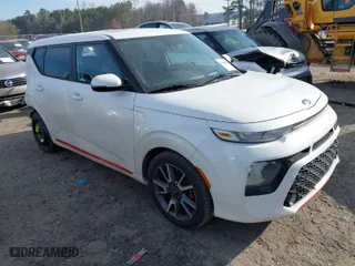 2020 Kia Soul GT-Line with VIN KNDJ63AU2L7713581, listed as a IAAI auction lot 41645605 with 123,600 mi miles. Bid and sale history available at carsss.com. Image 1.