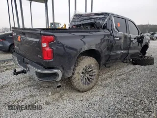 2023 Chevrolet Silverado 1500 LTZ with VIN 2GCUDGED5P1105576, listed as a Copart auction lot 45812305 with 54,760 mi miles and Salvage Title. Bid and sale history available at carsss.com. Image 3.