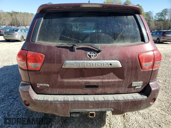 2010 Toyota Sequoia Ltd with VIN 5TDJW5G12AS033255, listed as a Copart auction lot 42588015 with 188,084 mi miles and Salvage Title. Bid and sale history available at carsss.com. Image 6.