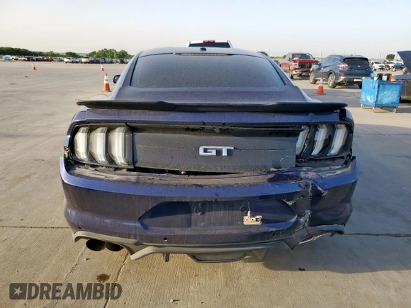 2020 Ford Mustang GT with VIN 1FA6P8CF0L5130233, listed as a Copart auction lot 57166475 with 75,523 mi miles and Salvage title. Bid and sale history available at DreamBid. Image 6.