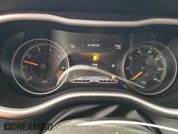 2015 Jeep Cherokee Trailhawk with VIN 1C4PJMBB5FW600455, listed as a Copart auction lot 53859365 with 164,420 mi miles and Salvage Title. Bid and sale history available at DreamBid. Image 9.