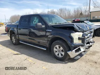 2015 Ford F-150 XLT with VIN 1FTEW1EF3FKF21525, listed as a Copart auction lot 50020835 with 155,727 mi miles and Salvage Title. Bid and sale history available at carsss.com. Image 4.