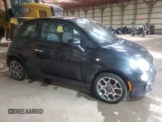 2012 FIAT 500 Sport with VIN 3C3CFFBR7CT105575, listed as a Copart auction lot 61782495 with 126,033 mi miles and Clean title. Bid and sale history available at DreamBid. Image 4.