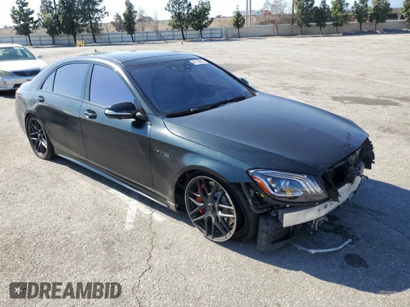 2019 Mercedes-Benz S-Class AMG S 63 with VIN WDDUG8JB3KA449249, listed as a Copart auction lot 47116915 with 60,756 mi miles and Salvage Title. Bid and sale history available at carsss.com. Image 4.